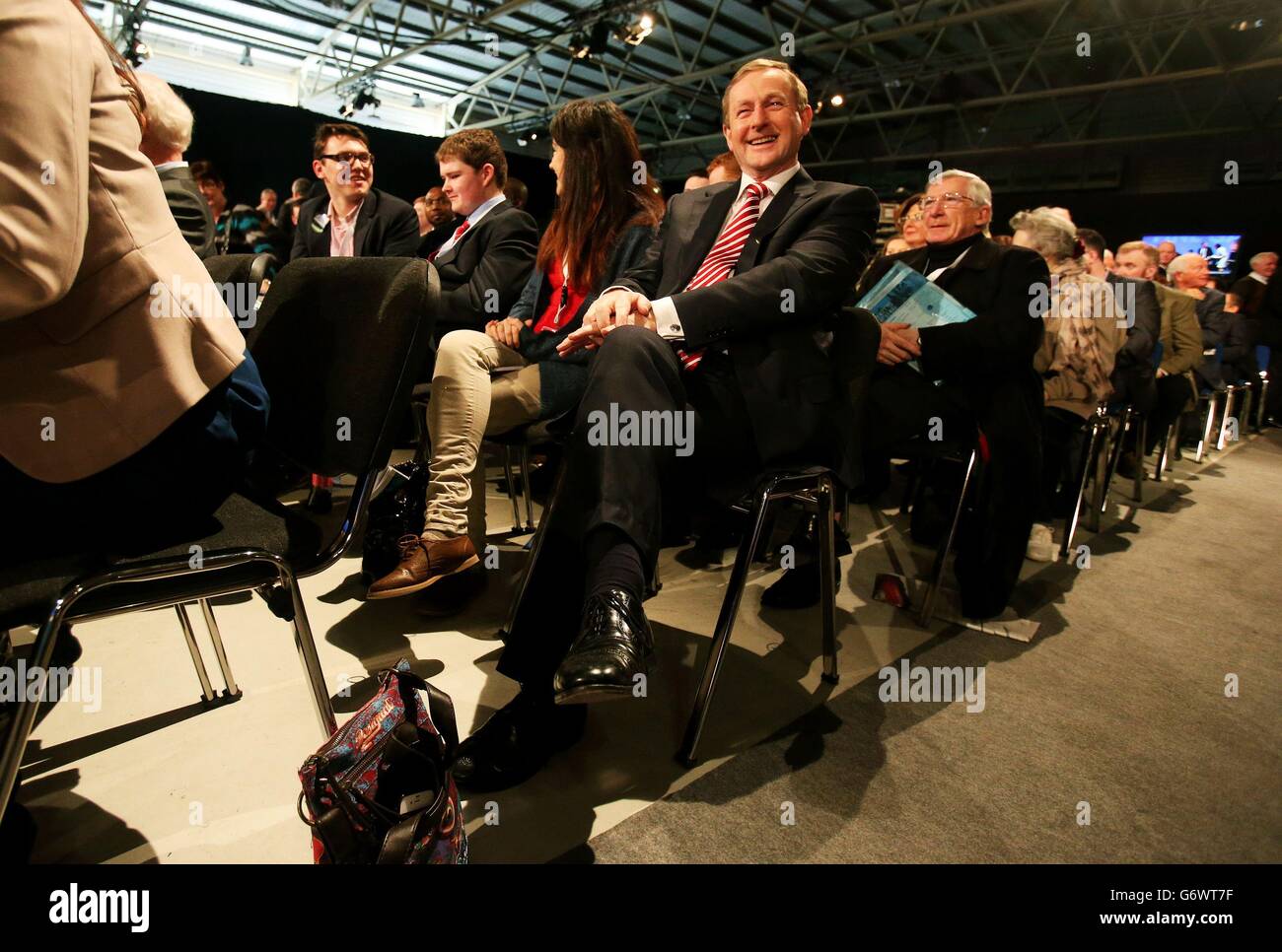 Taoiseach Enda Kenny frequenta il Fheis fine Gael ard al RDS, Dublino. Foto Stock