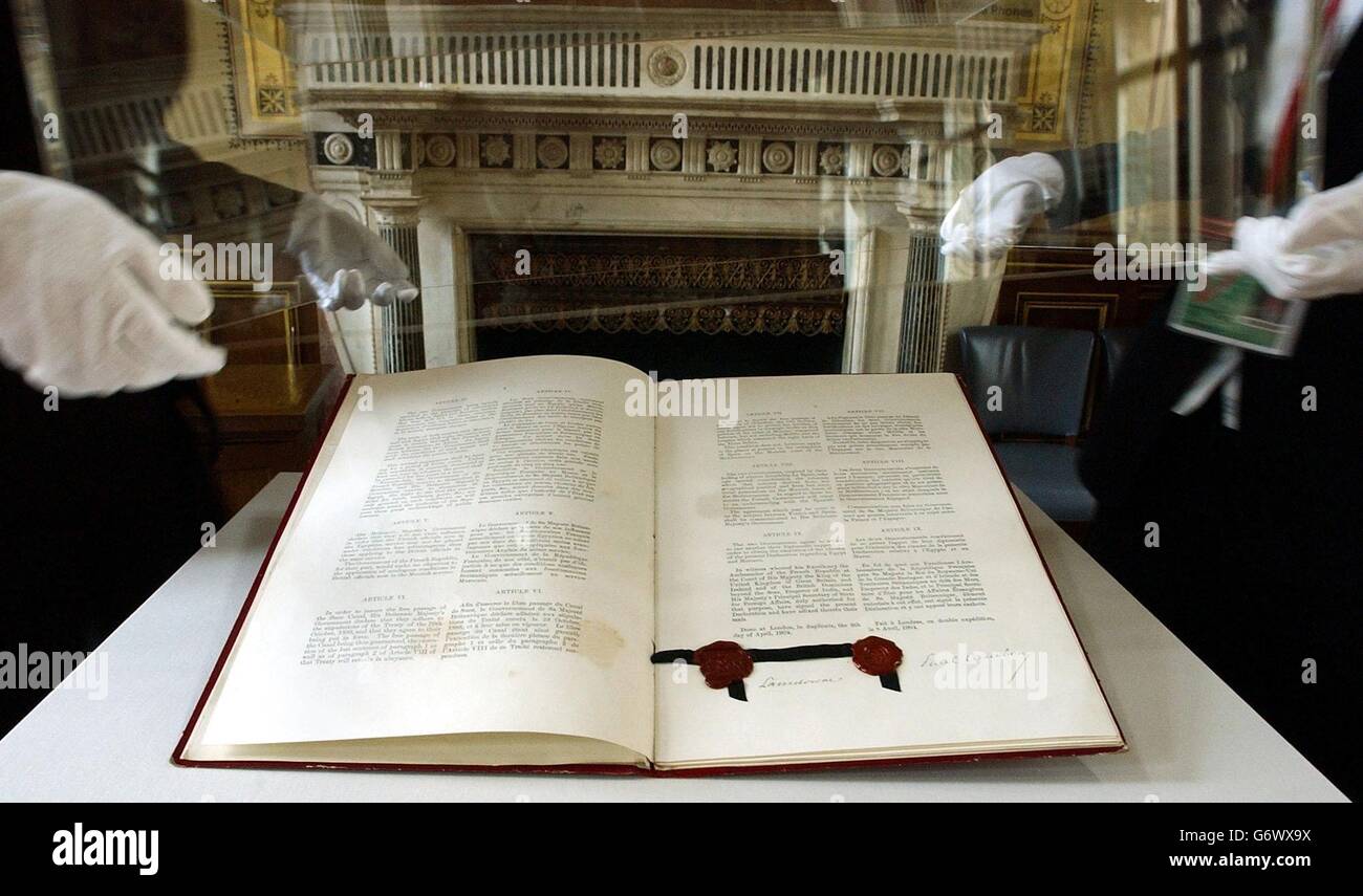 La politica della Francia cordiale Foto Stock