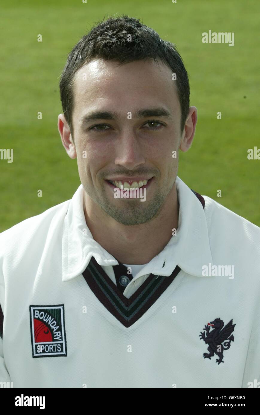 Somerset Cricket Club 2004. John Francis del Somerset County Cricket Club. Foto Stock