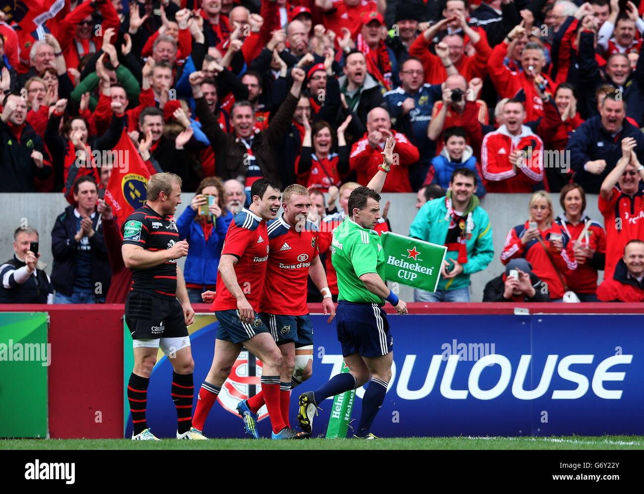 Il Rugby - Heineken Cup - Quarti di Finale - Munster v Toulouse - Thomond Park Foto Stock