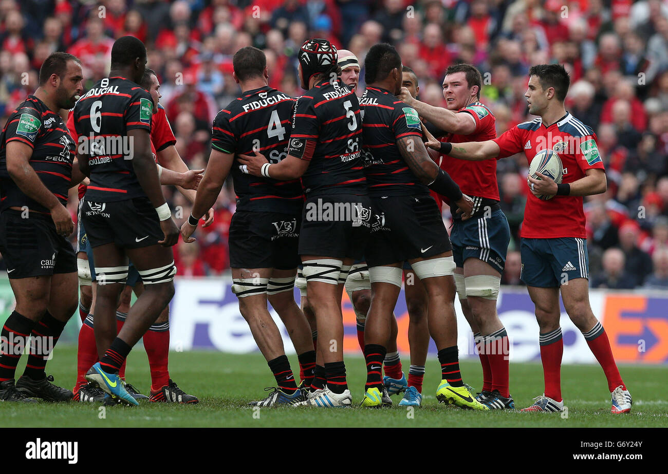 Il Rugby - Heineken Cup - Quarti di Finale - Munster v Toulouse - Thomond Park Foto Stock