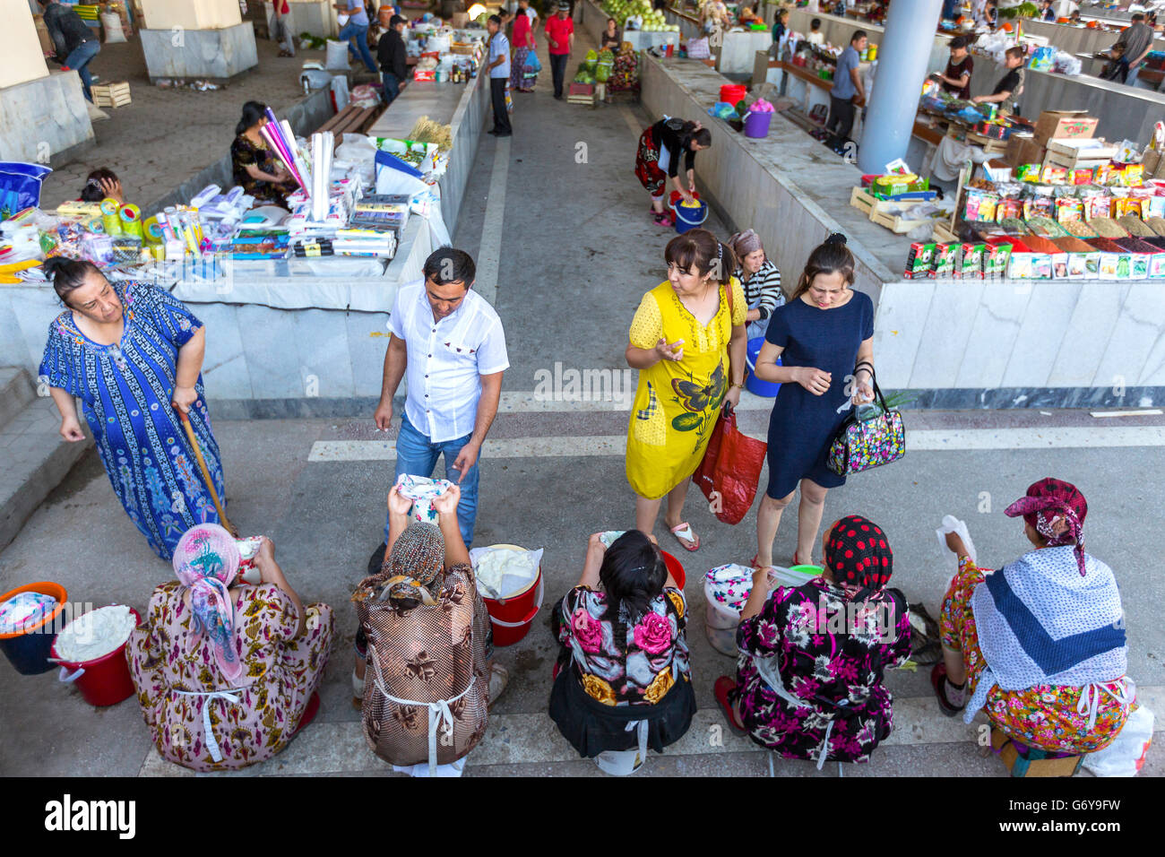 Siab Bazar in Samarcanda, Uzbekistan Foto Stock