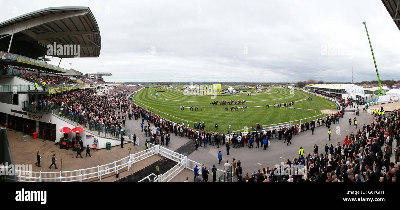 Corse di cavalli - Il Crabbie il Grand National 2014 - Ladies Day - L'Aintree Racecourse Foto Stock