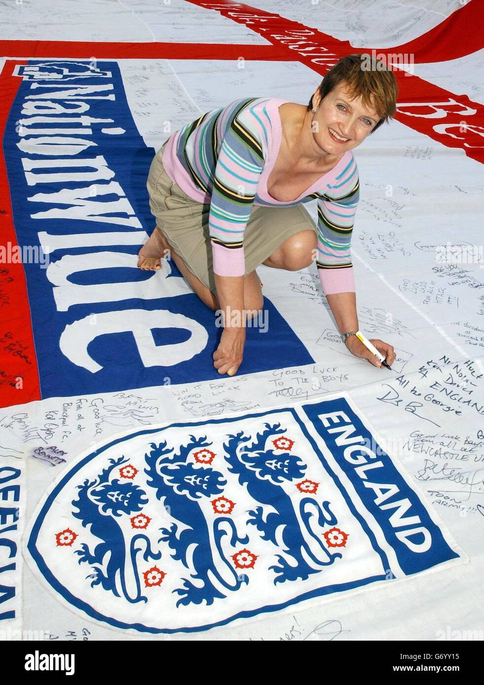 Tessa Jowell - Euro 2004 Euro 2004 Foto Stock