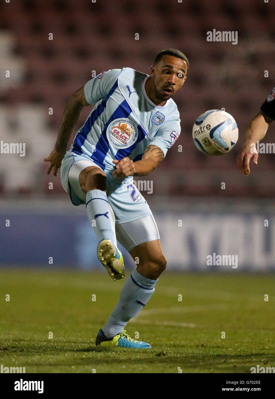 Calcio - Sky Bet League One - Coventry City v Stevenage - Sixfields Stadium. Callum Wilson di Coventry City Foto Stock