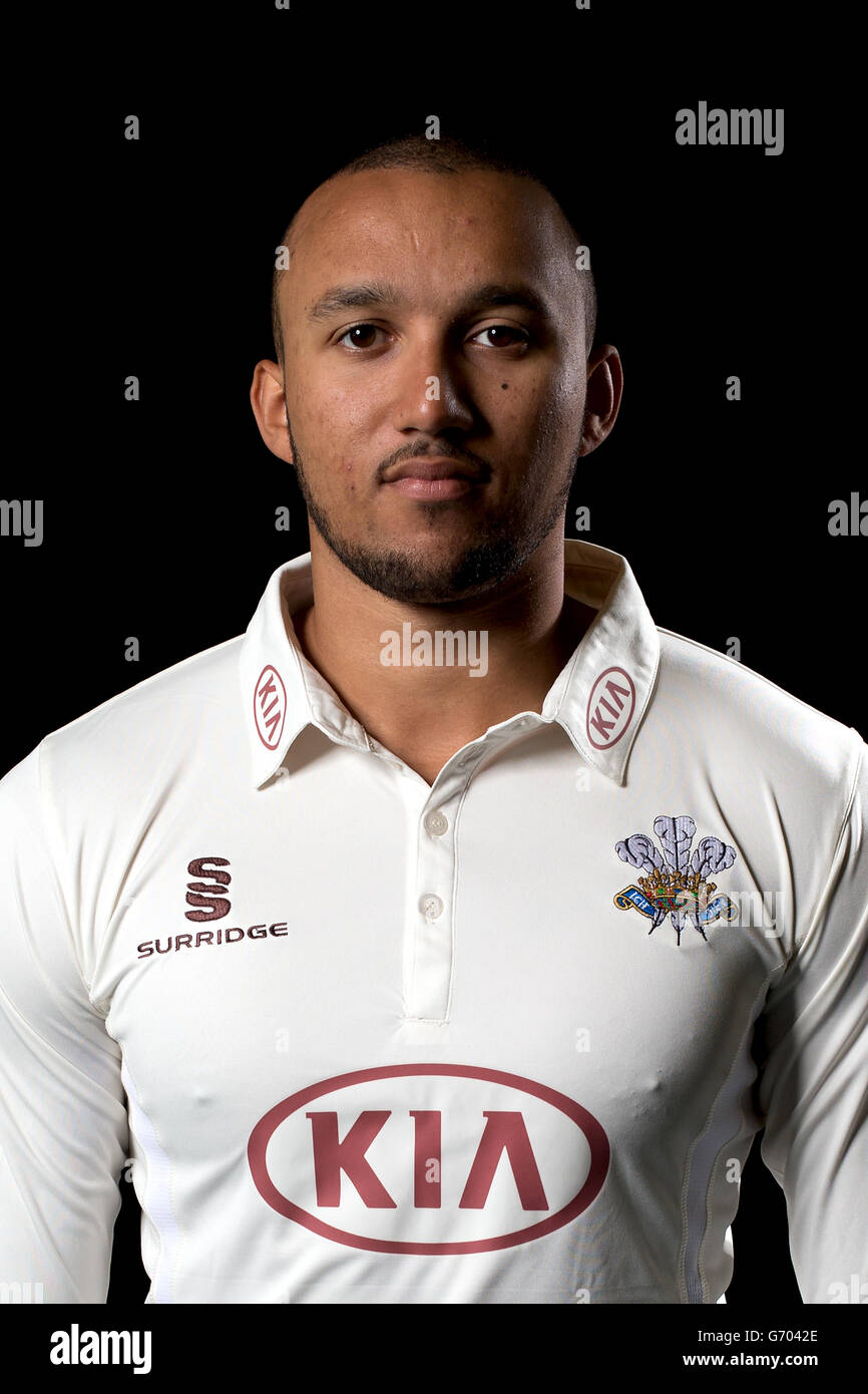 Cricket - Surrey County Cricket Club Squad Photocall 2014 - Kia Oval. George Edwards, Surrey Foto Stock