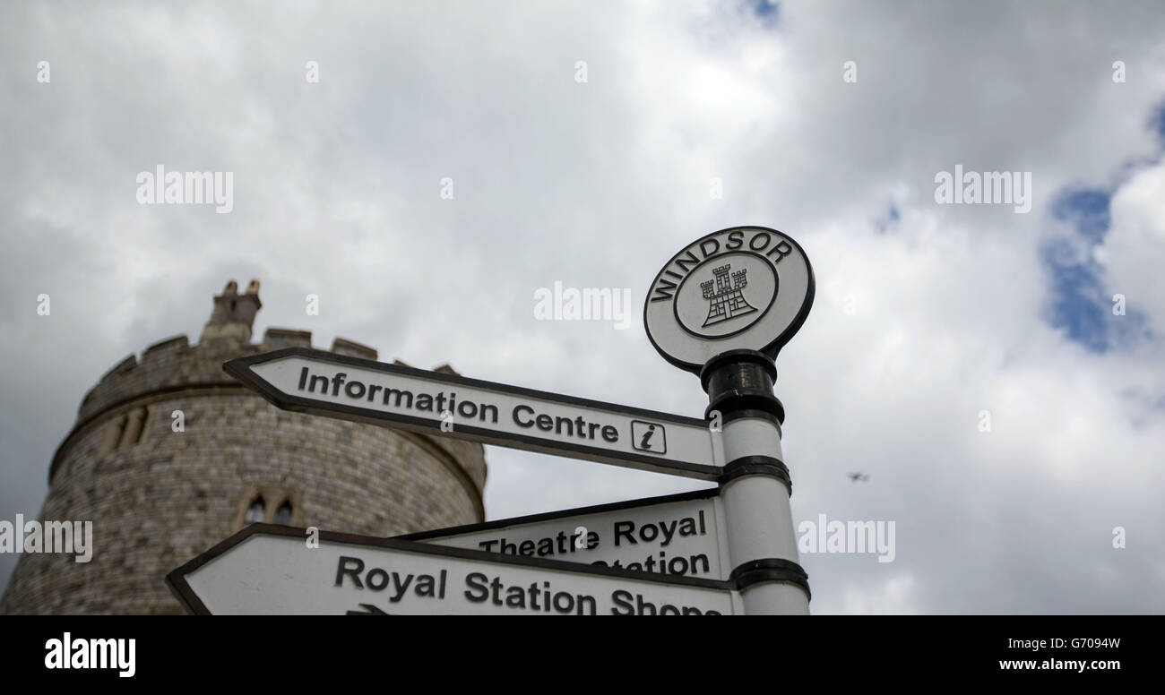 Foto generale del Castello di Windsor nel Berkshire Foto Stock