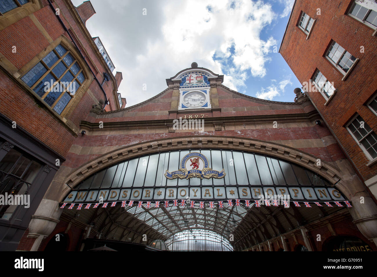 Immagine generale della galleria Windsor Royal Shopping a Windsor, Berkshire Foto Stock