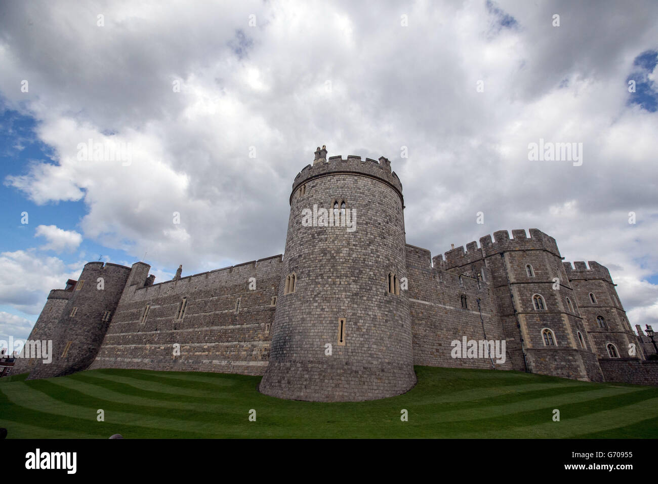 Windsor views, Berkshire. Foto generale del Castello di Windsor nel Berkshire Foto Stock