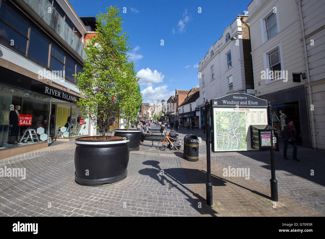 Windsor views - Berkshire. Foto generale di Windsor ed Eton nel Berkshire Foto Stock