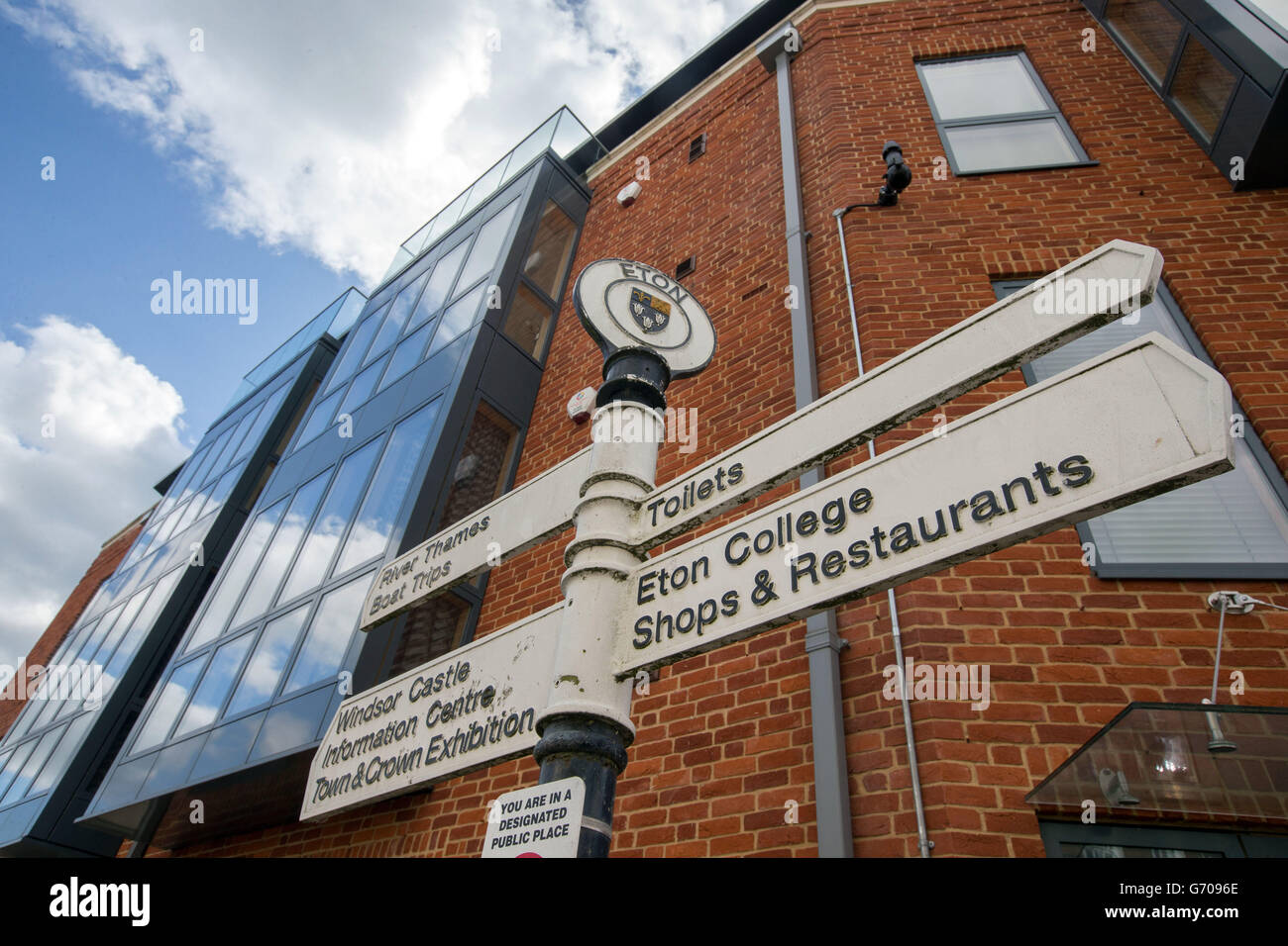 Quadro generale di Windsor ed Eton nel Berkshire Foto Stock