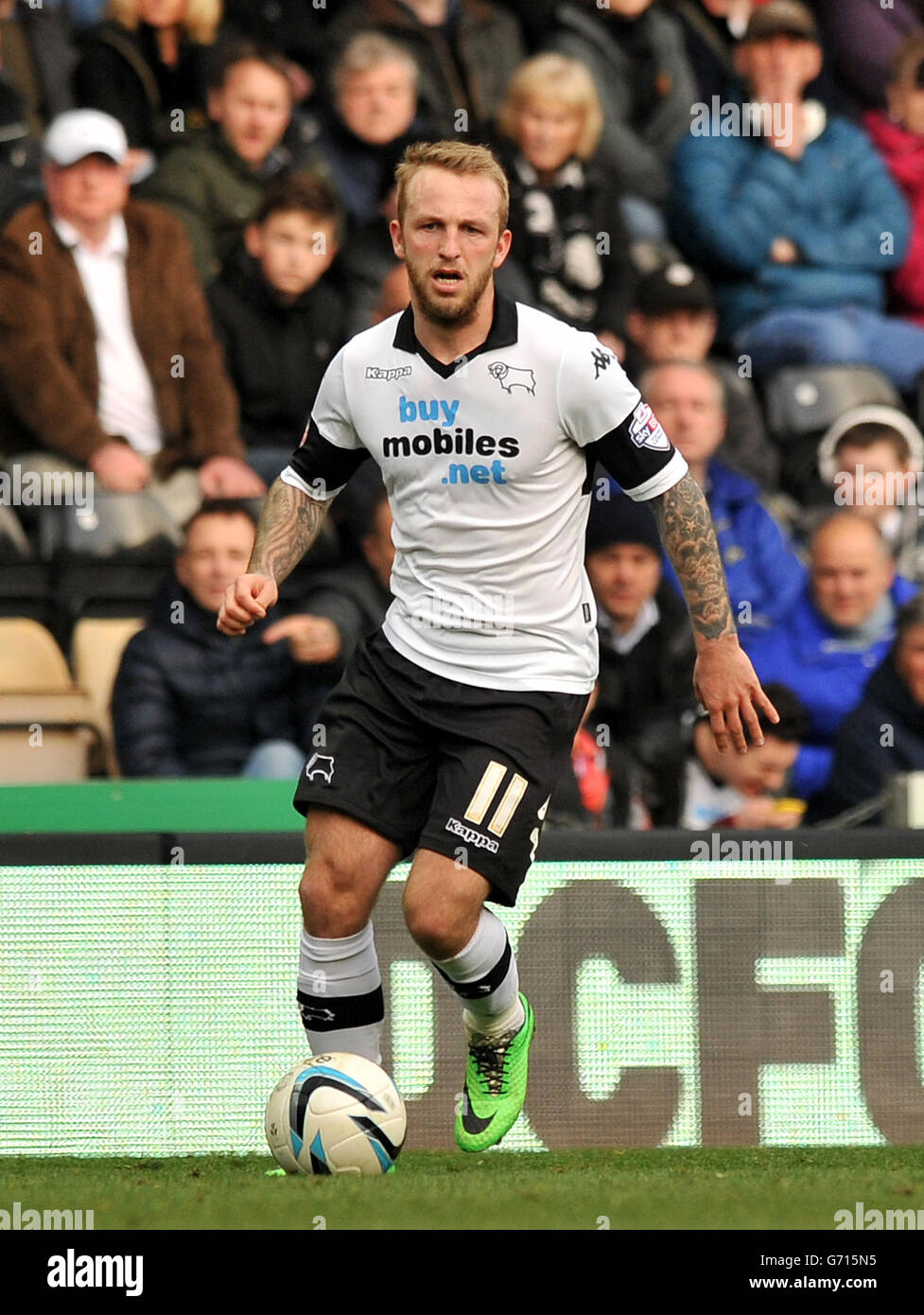 Calcio - Sky Bet Championship - Derby County v Millwall - iPro Stadium. Johnny Russell, contea di Derby Foto Stock