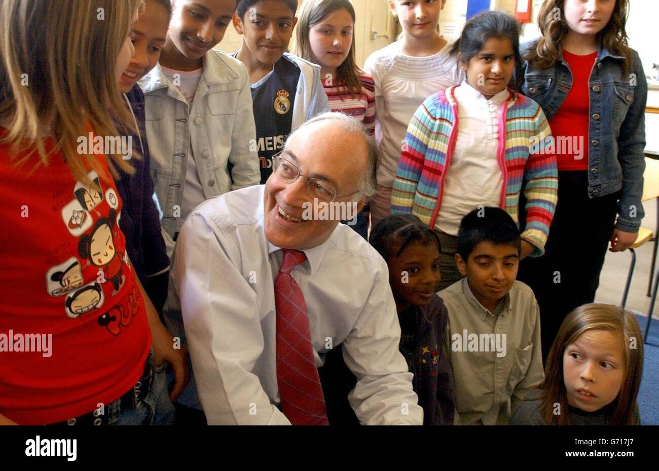 Michael Howard in Leicester Foto Stock