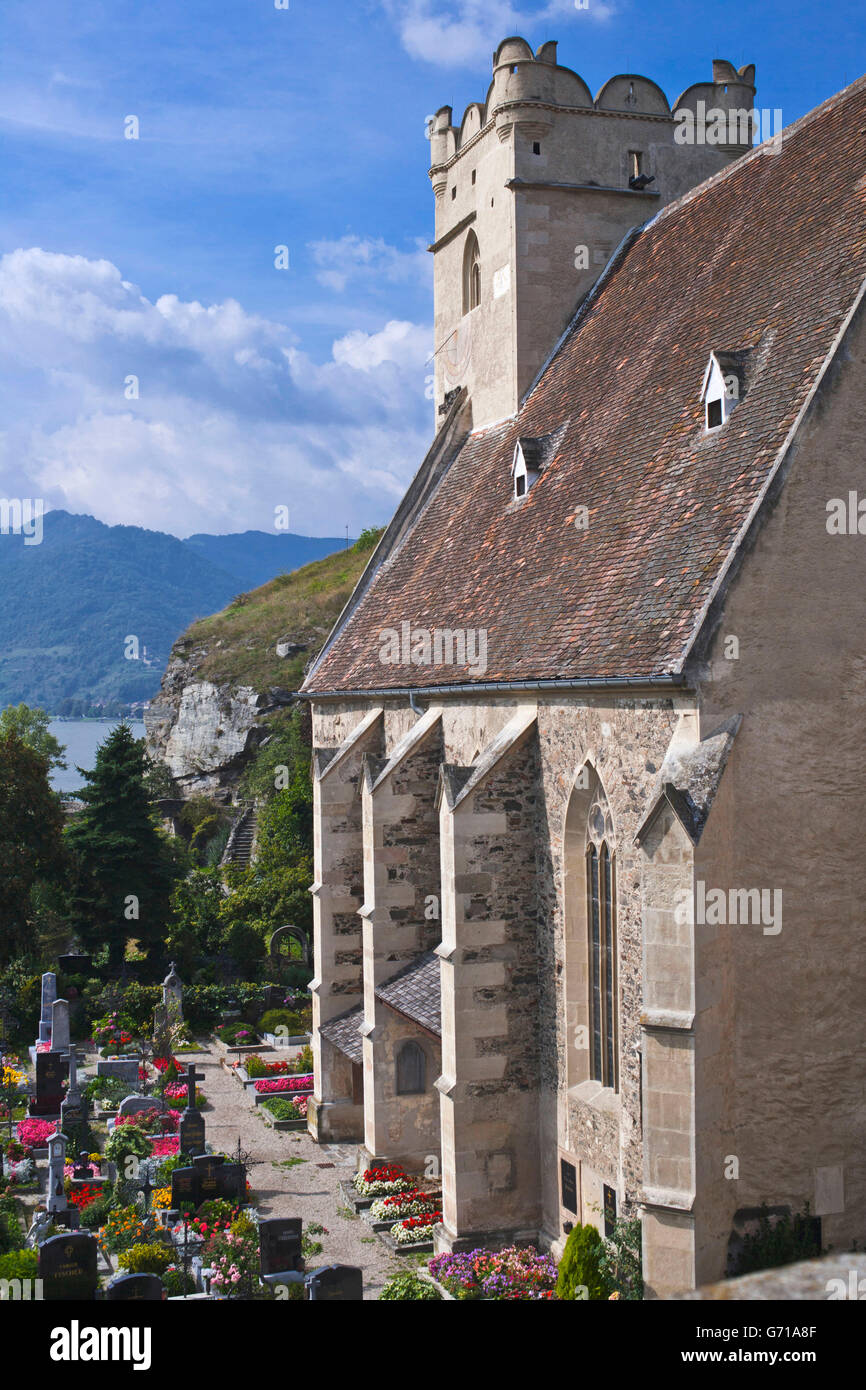 Chiesa fortificata, St Michael, Wachau, il Danubio, Austria Inferiore, Austria Foto Stock Chiesa fortificata, St Michael, Wachau, il Danubio, Austria Inferiore, Austria Foto Stock