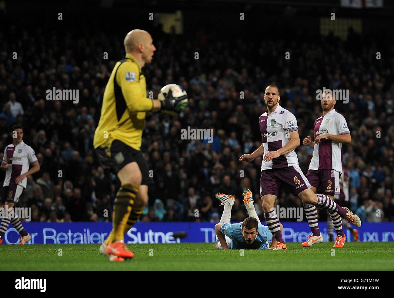 Calcio - Barclays Premier League - Manchester City v Aston Villa - Etihad Stadium Foto Stock