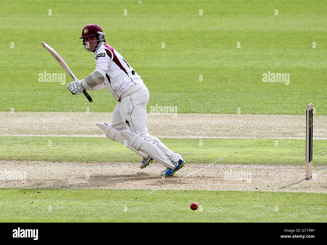 Cricket - LV= County Championship - Division One - Nottinghamshire v Northamptonshire - Giorno 2 - Trent Bridge Foto Stock