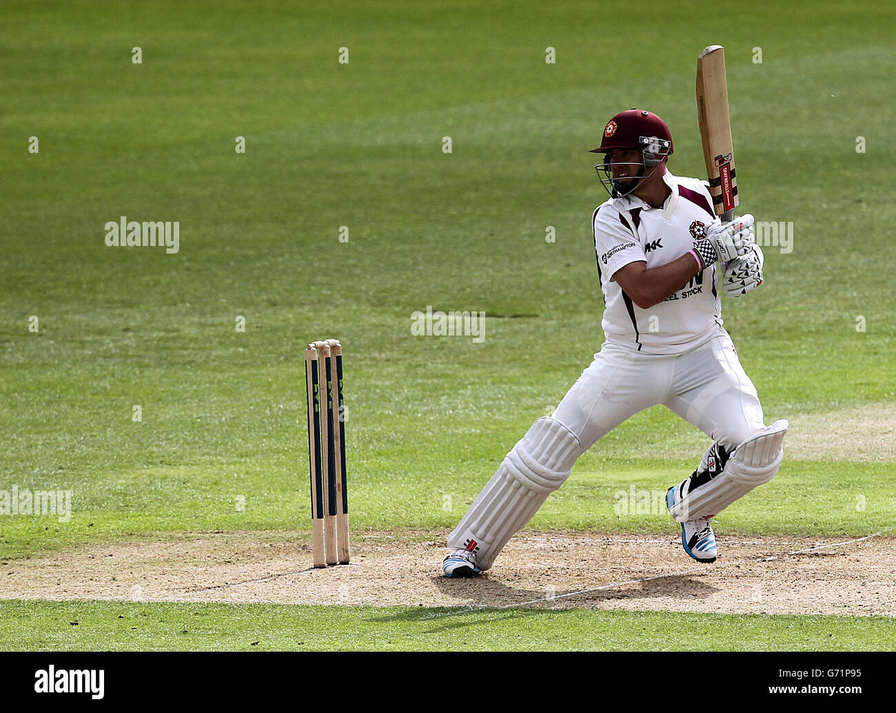 Cricket - LV= County Championship - Division One - Nottinghamshire v Northamptonshire - Giorno 2 - Trent Bridge Foto Stock