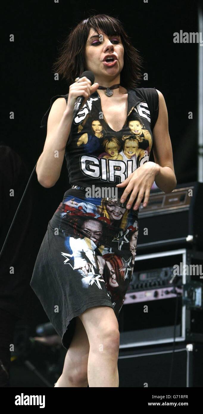 PJ Harvey Glastonbury 2004 Foto Stock