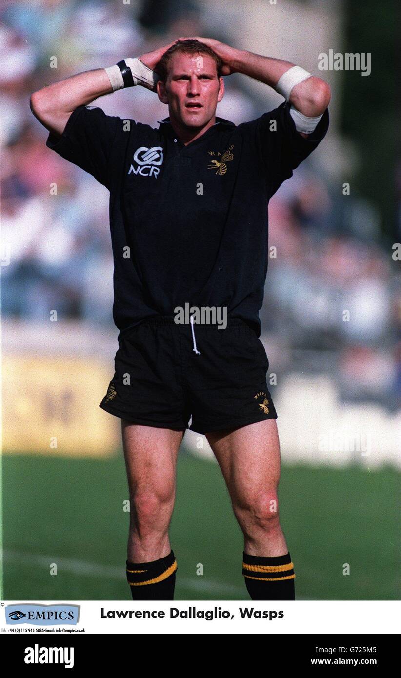 Rugby Union. Vasca da bagno e vespe. Lawrence Dallaglio, Wasps Foto stock -  Alamy