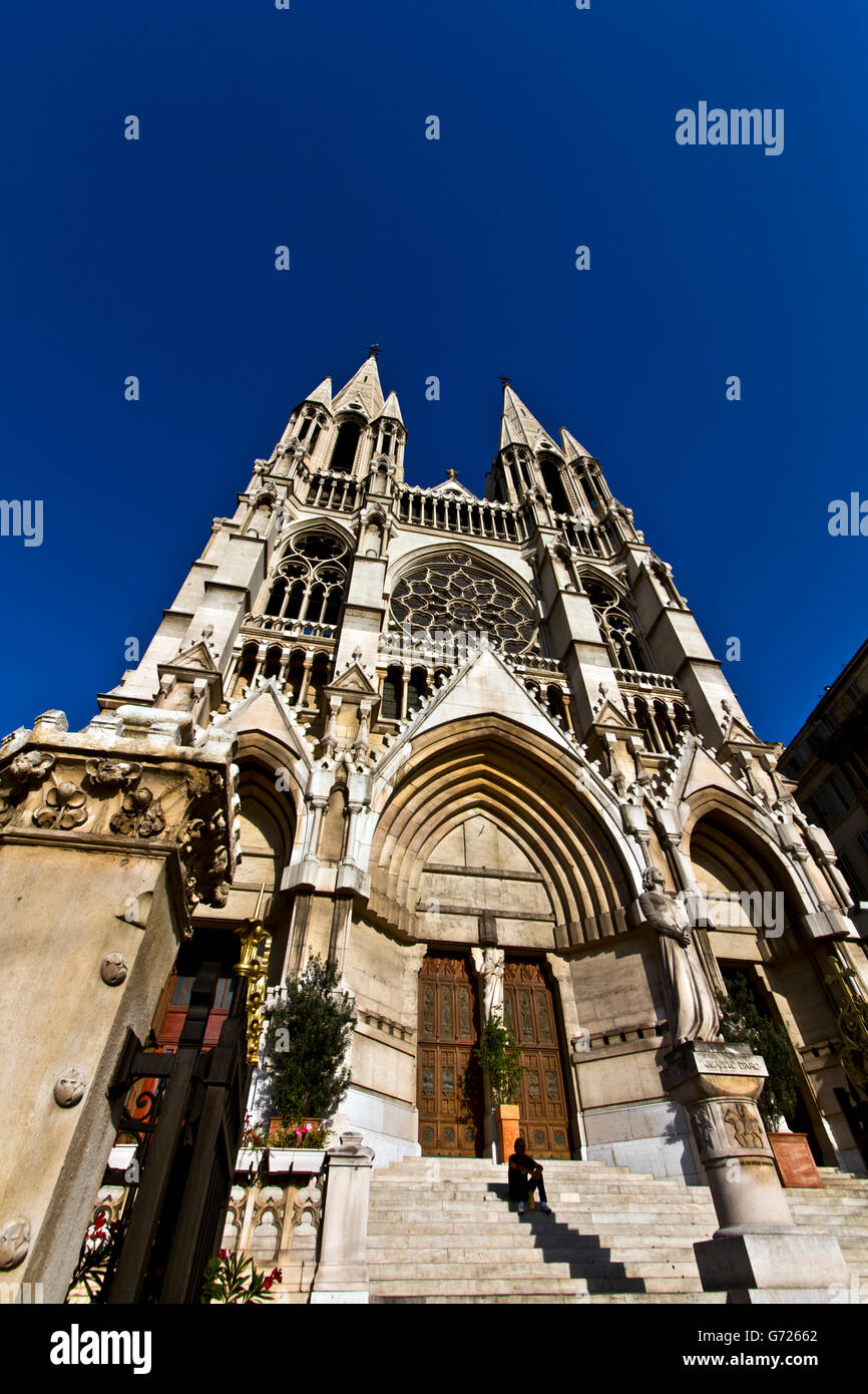 Église Saint Vincent de Paul, anche Église des Réformés chiesa, Marsiglia o Marsiglia, Provence-Alpes-Cote d'Azur, Francia Foto Stock