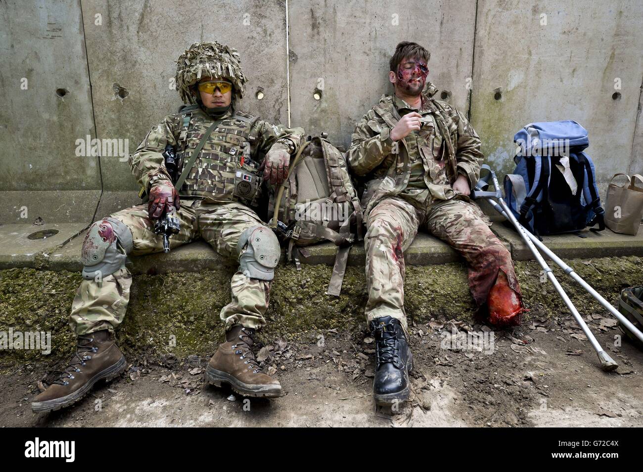 Army Medical display di formazione Foto Stock
