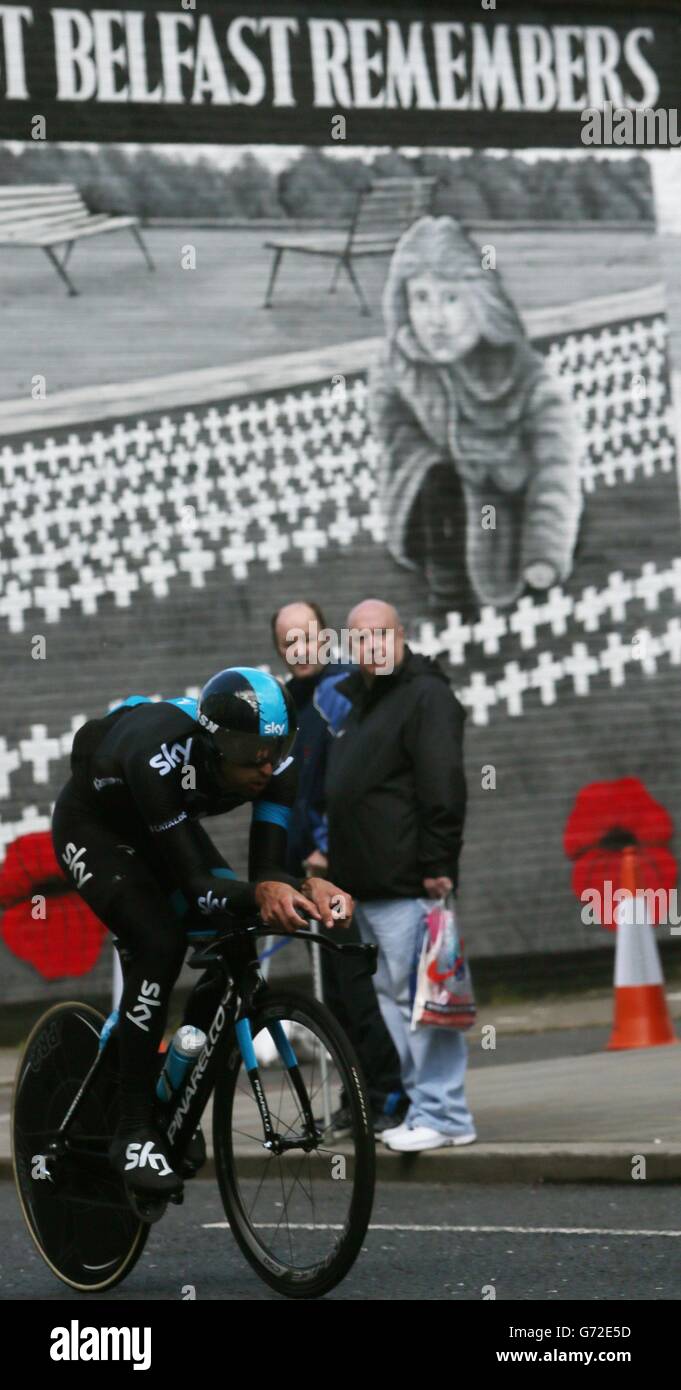Escursioni in bicicletta - 2014 il Giro d'Italia - Fase uno - Belfast Foto Stock