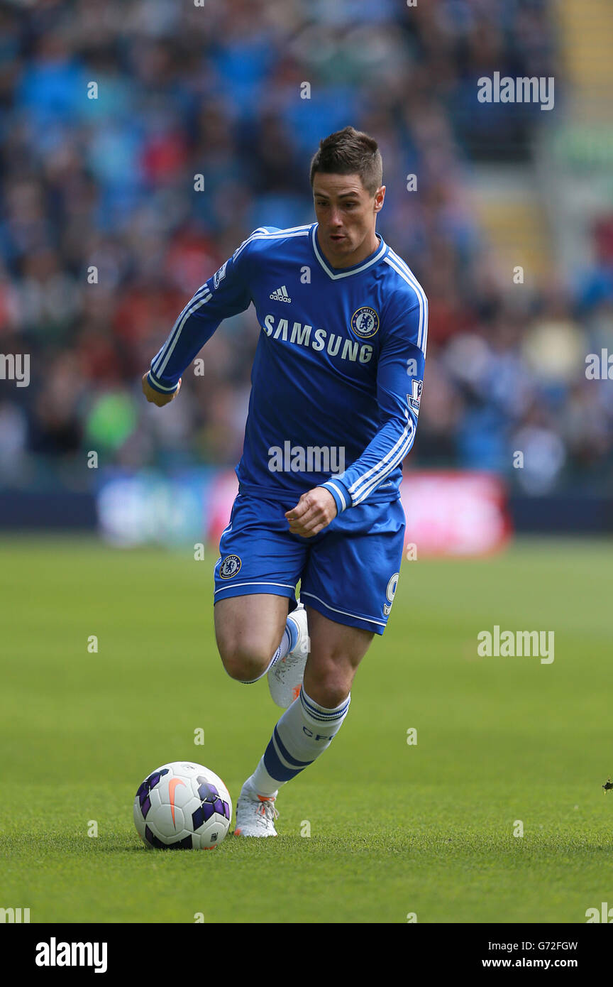 Calcio - Barclays Premier League - Cardiff City / Chelsea - Cardiff City  Stadium. Fernando Torres, Chelsea Foto stock - Alamy