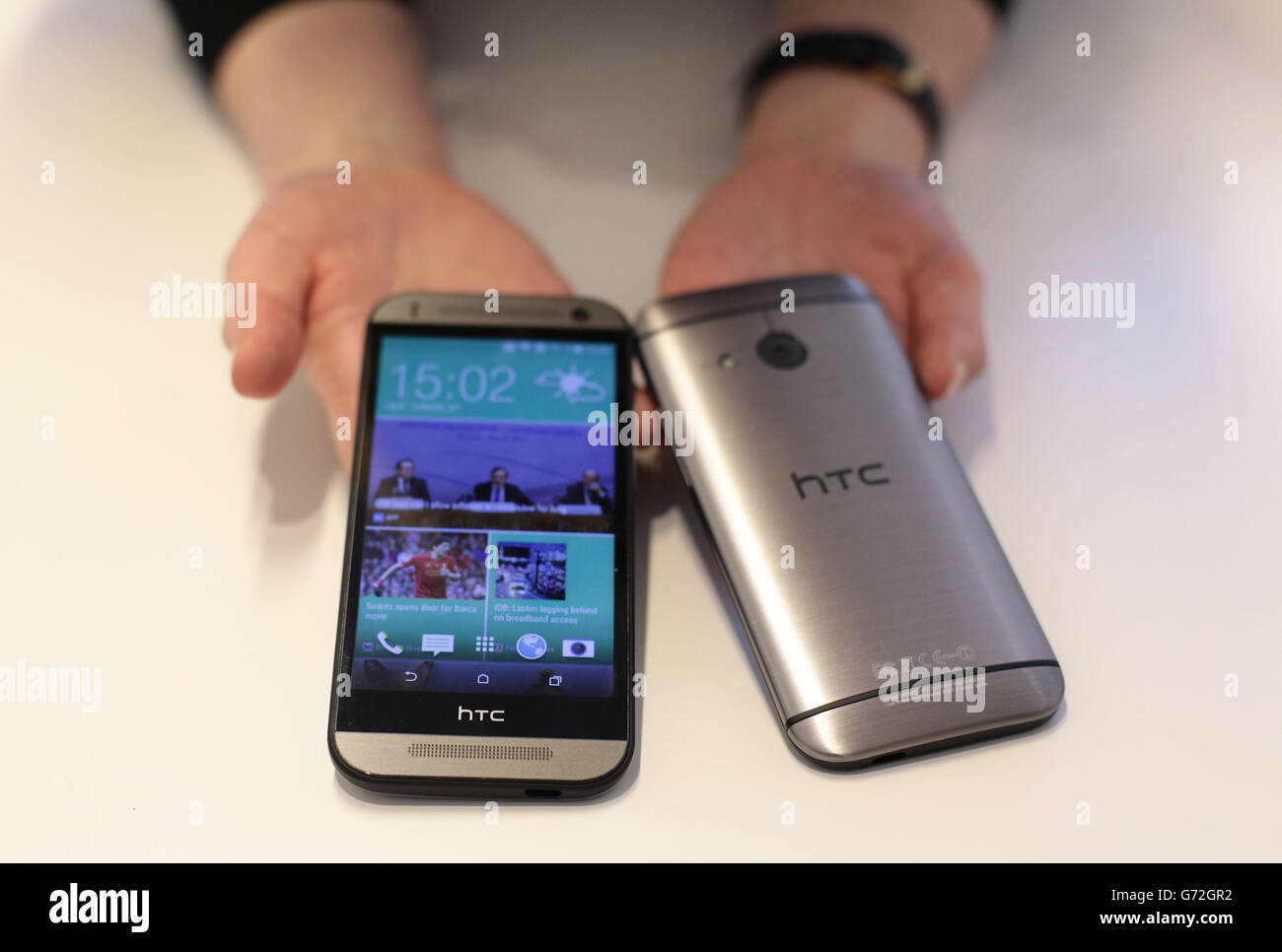 HTC una Mini 2 Lancio del telefono Foto Stock