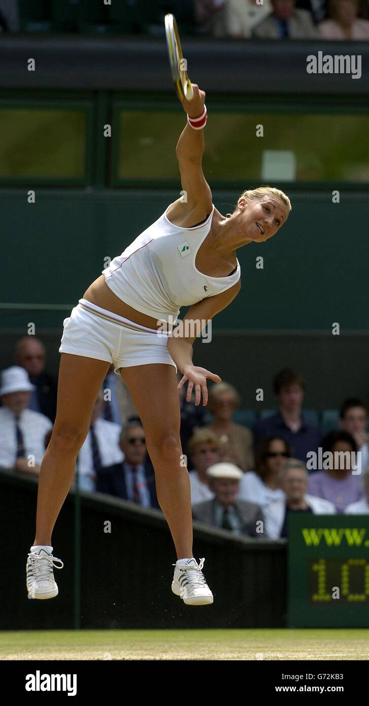 Serena Williams v Tatiana GOLOVIN Foto Stock