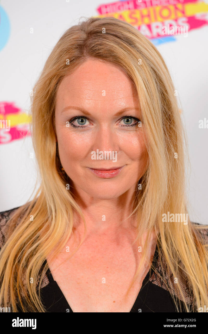 Michelle Hardwick arriva al Lorraine's High Street Fashion Awards, a Vinopolis, nel centro di Londra. Foto Stock