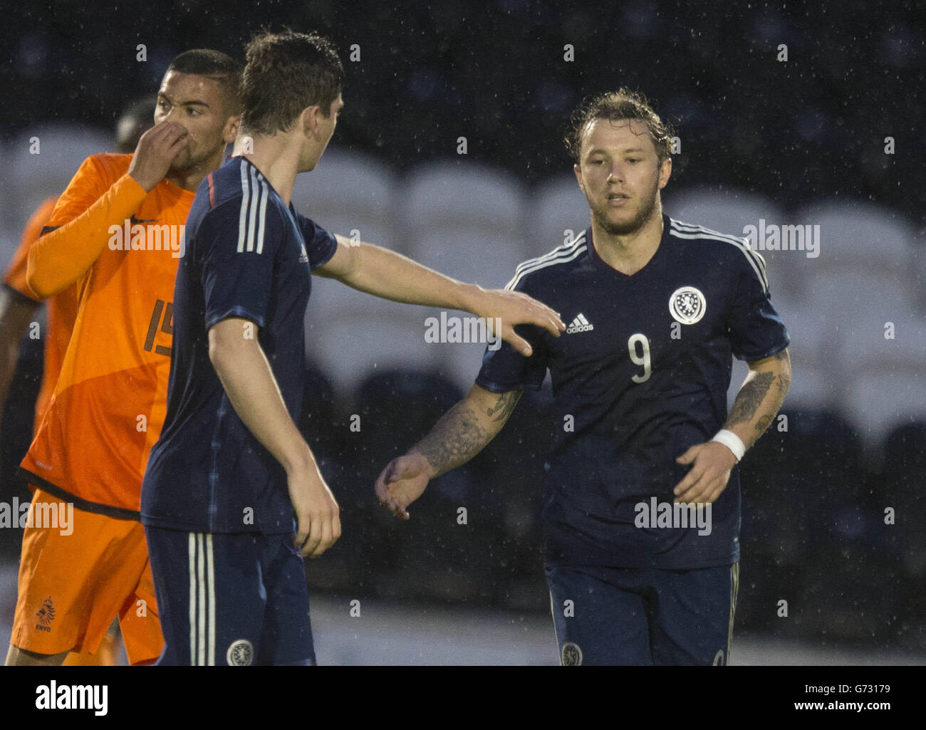 Calcio - 2015 UEFA sotto 21's Campionato Europeo - Qualifiche - Gruppo tre - Scozia v Paesi Bassi - St Mirren Park Foto Stock