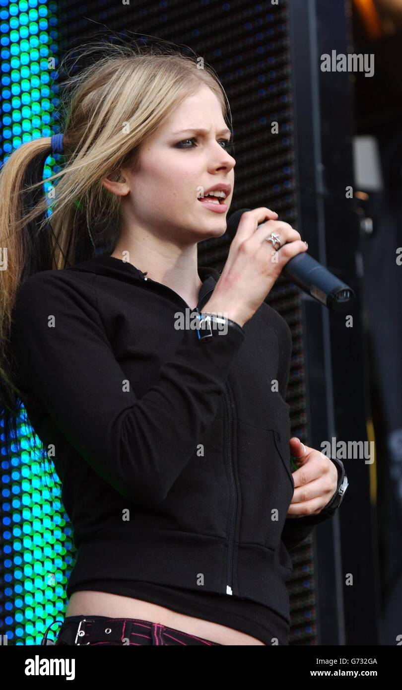 Avril Lavigne Capital Radio Party nel Parco Foto stock - Alamy