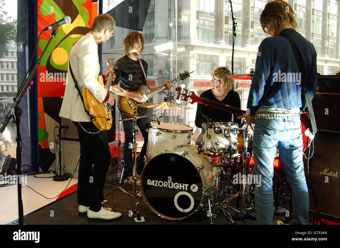 Razorlight Mtv Trl - totale richiesta dal vivo - visualizza Foto Stock