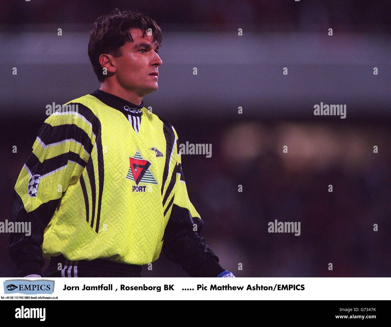 Calcio - UEFA Champions League - Rosenborg BK v AC Milan. Jorn Jamtfall , Rosenborg BK Foto Stock