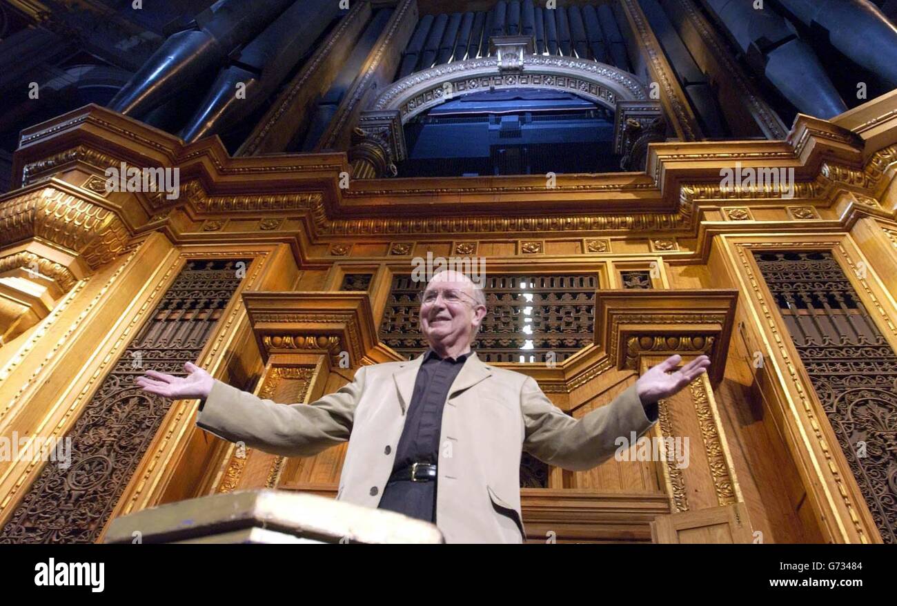 Martin Neary Royal Albert Hall Organ Foto Stock