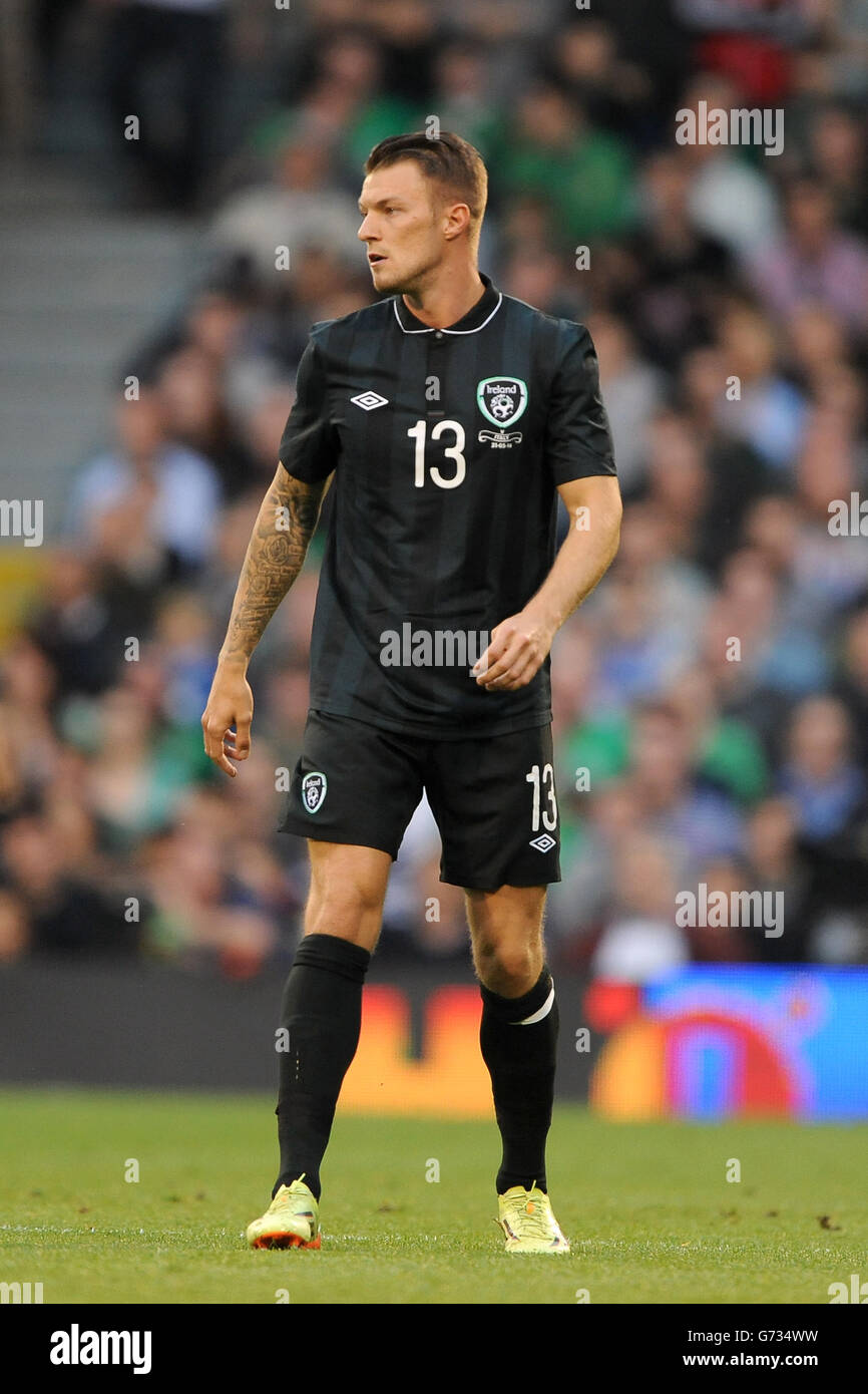 Calcio - International friendly - Repubblica d'Irlanda / Italia - Craven Cottage. Anthony Pilkington, Repubblica d'Irlanda Foto Stock