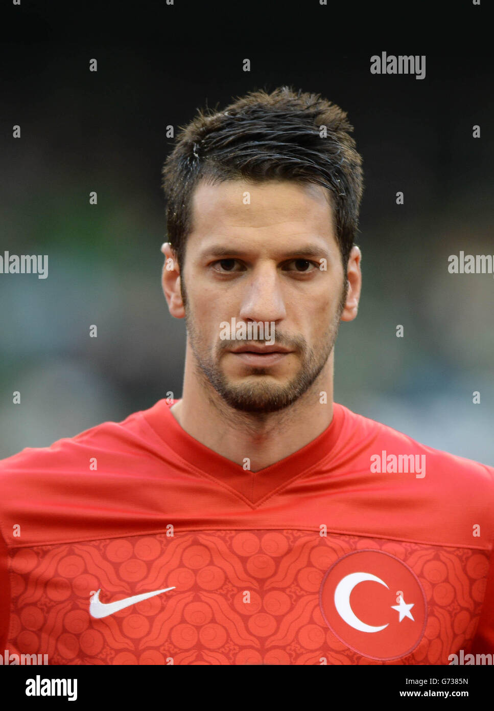 Hakan Kadir Balta in Turchia prima della partita internazionale allo stadio Aviva di Dublino, Irlanda. PREMERE ASSOCIAZIONE foto. Data foto: Domenica 25 maggio 2014. Vedi la storia della Pennsylvania SOCCER Republic. Il credito fotografico deve essere: Artur Widak/PA Wire Foto Stock