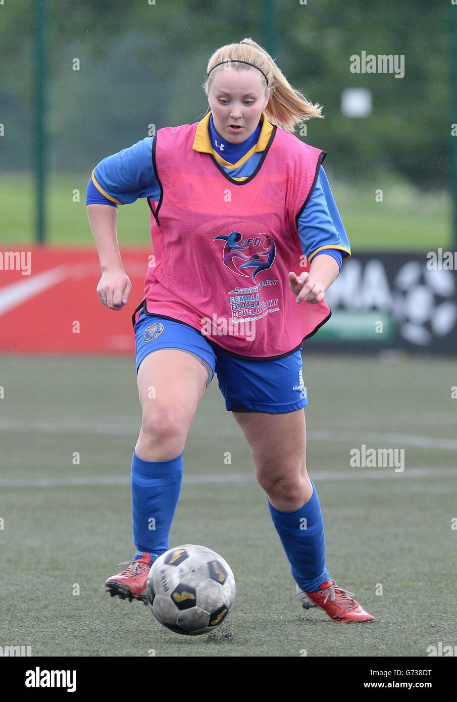 Calcio - Football League's Female Football Development Festival - St Georges Park. Il Football League Trust "Female Football Development Festival" a St Georges Park, Burton. Foto Stock