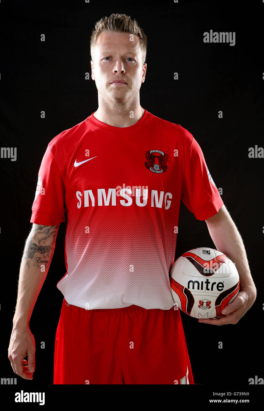 Calcio - Sky Bet League uno - Leyton Orient Gioca fuori Feature 2013/14 - Old Chigwellians Training Ground. Nathan Clarke, Leyton Orient Foto Stock