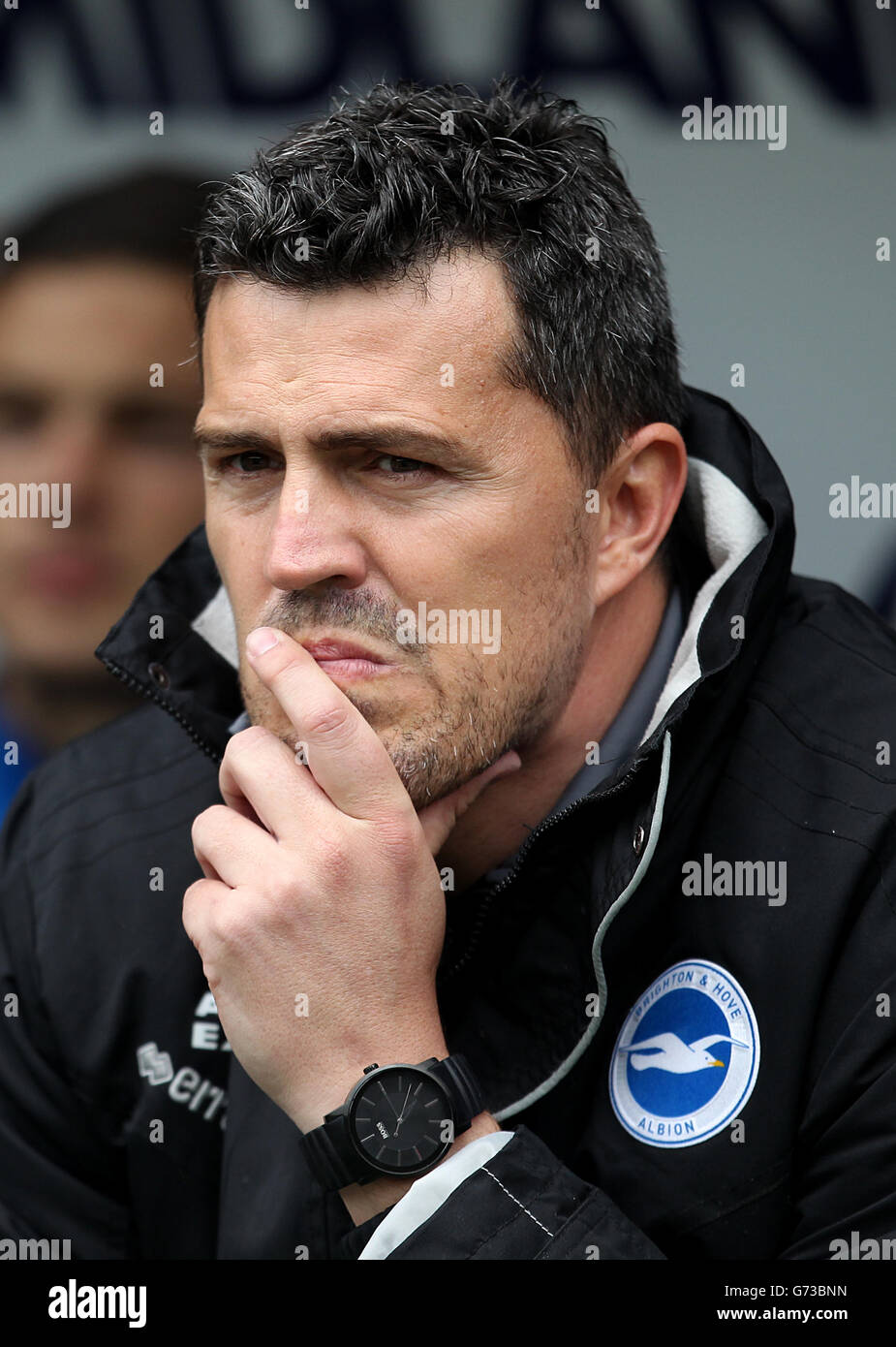 Calcio - Campionato Sky Bet - Semifinale Play-Off - seconda tappa - Derby County v Wigan Athletic - iPro Stadium. Oscar Garcia, Brighton e Hove Albion capo pullman Foto Stock