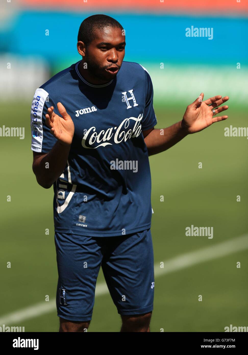 Wilson Palacios durante una sessione di allenamento al BaSun Life Stadium, Miami, USA. Foto Stock