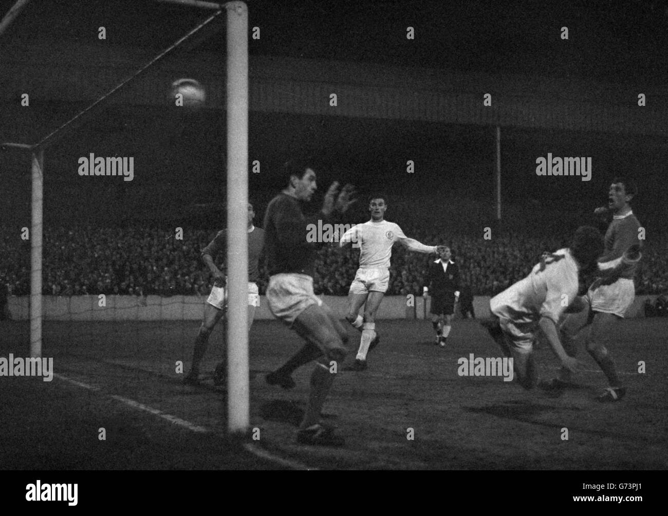 Obiettivo che prende Leeds a Wembley. Foto Stock