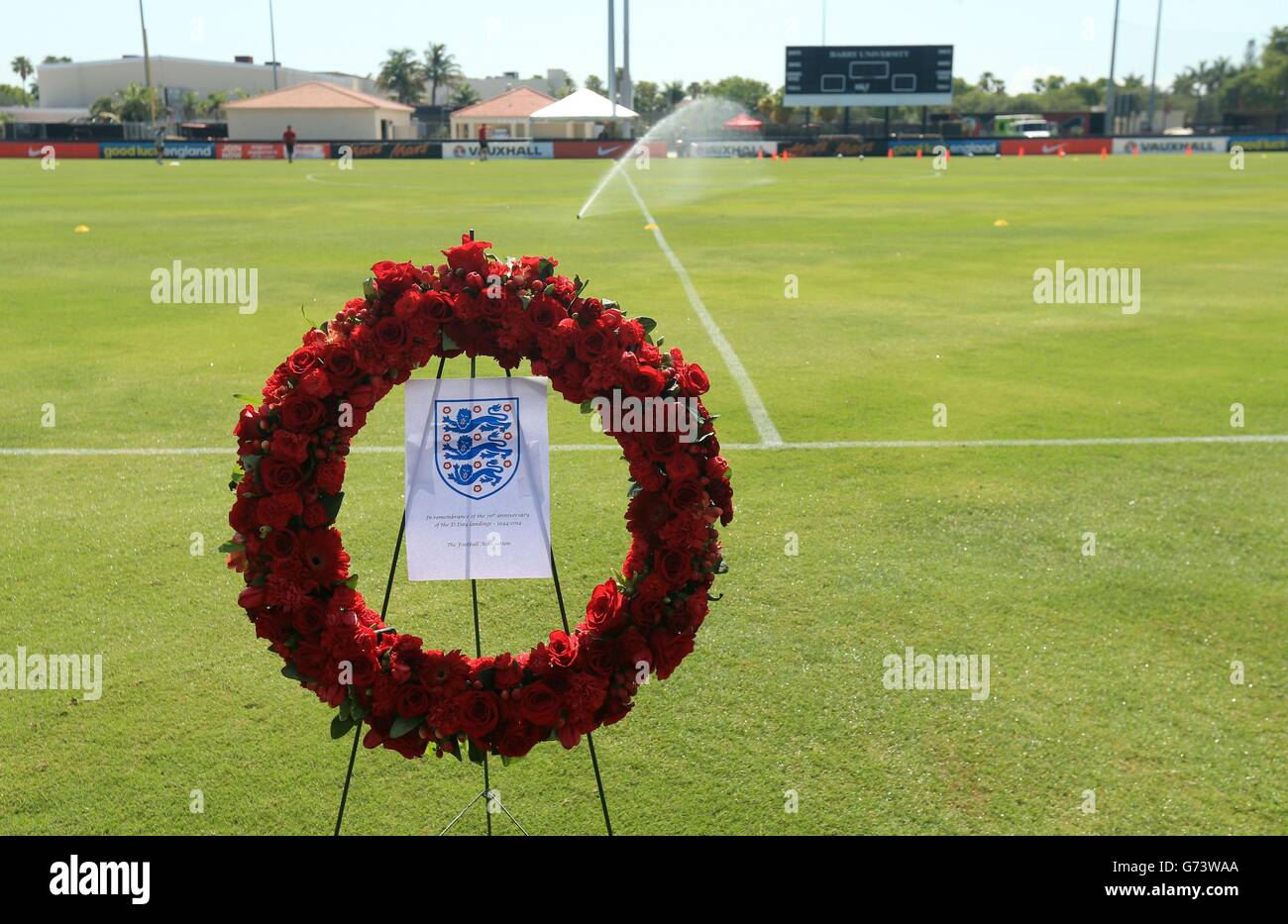 Calcio - Coppa del Mondo 2014 - Miami Training Camp - Inghilterra v Honduras - Inghilterra sessione di formazione - Barry University Foto Stock