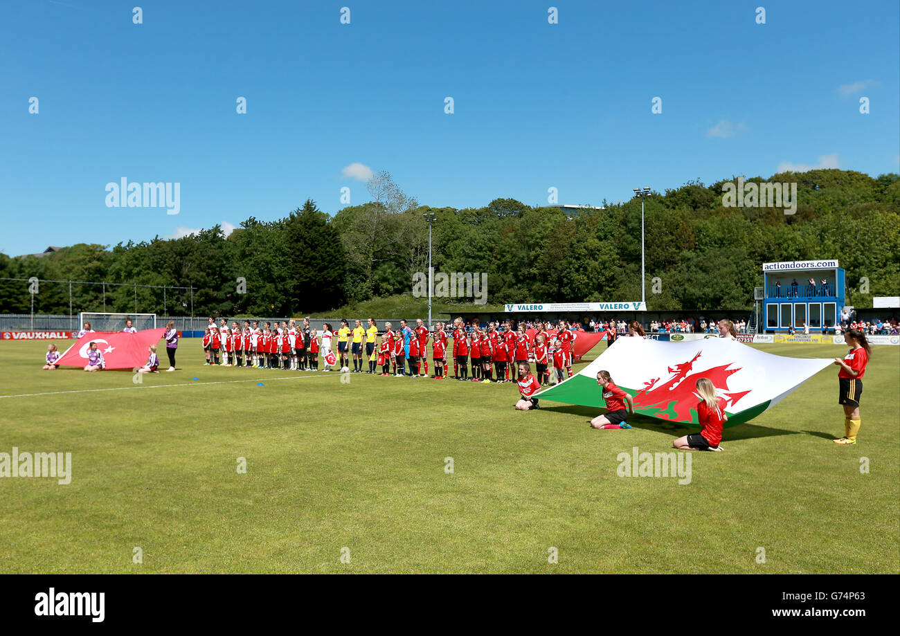 Calcio - FIFA Coppa del Mondo Donne Canada 2015 Qualifier - Gruppo 6 - Galles v Turchia - Prato Bridge Foto Stock