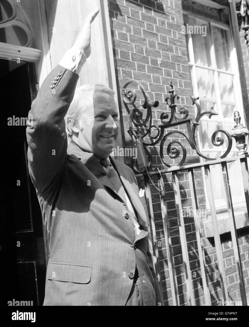 Politica - Edward Heath - n. 10 di Downing Street, Londra Foto Stock