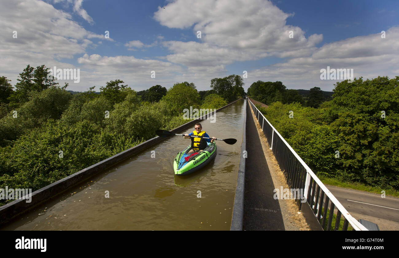 Stratford-upon-Avon Canal anniversario Foto Stock