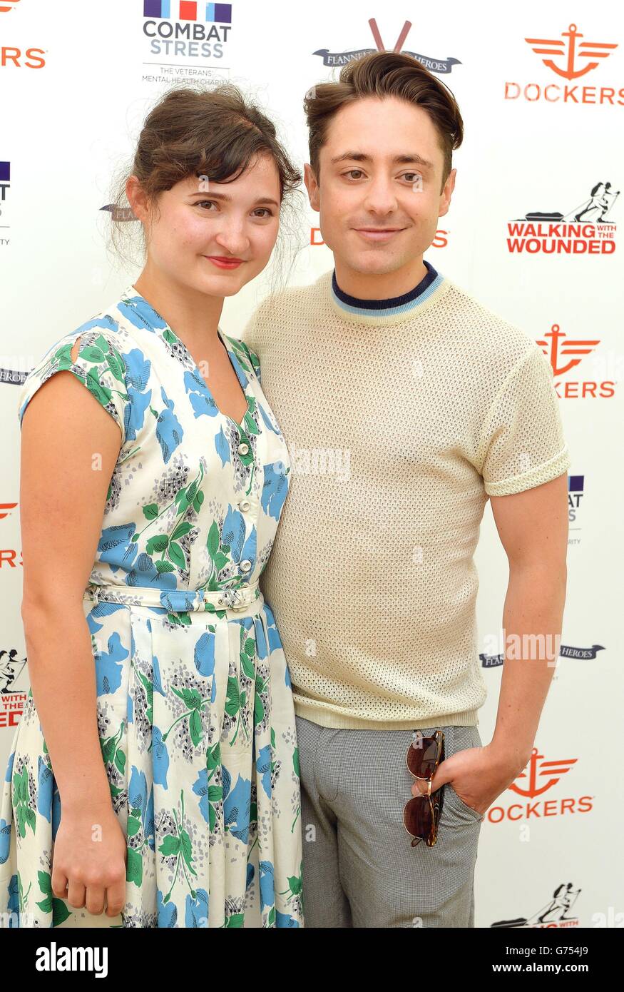 I portuali flanelle per gli eroi partita di cricket - Londra Foto Stock