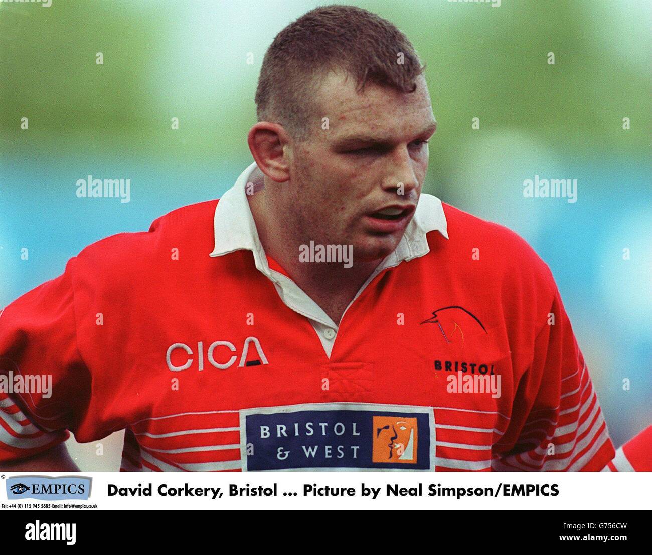 Rugby Union-Bristol / Saracens. David Corkery, Bristol ... Foto di Neal Simpson/EMPICS Foto Stock