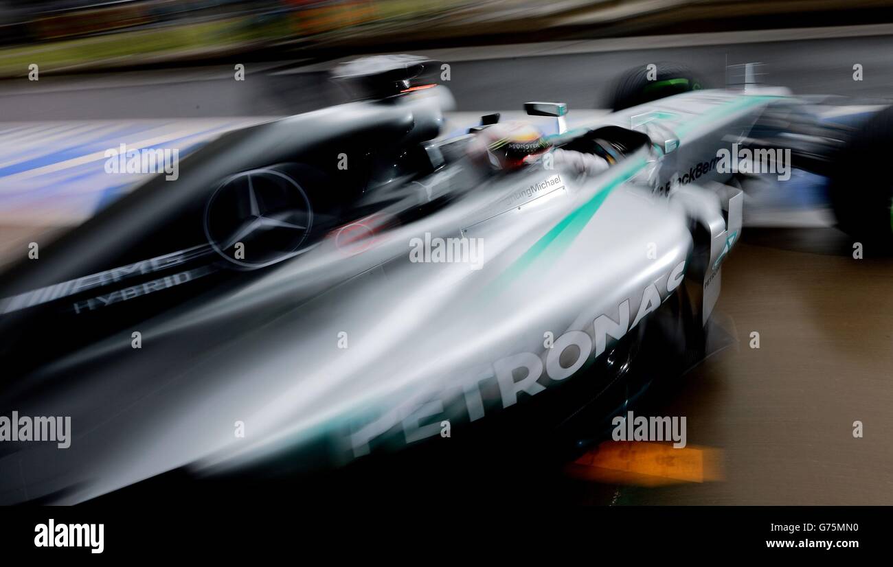 Motor Racing - Campionato del Mondo di Formula Uno - 2014 British Grand Prix - Pratica 3 e Qualifiche - Circuito di Silverstone Foto Stock