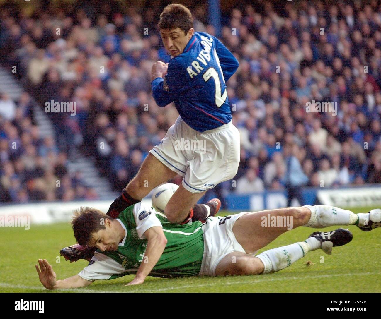 Glasgow Rangers v Hibernian Foto Stock
